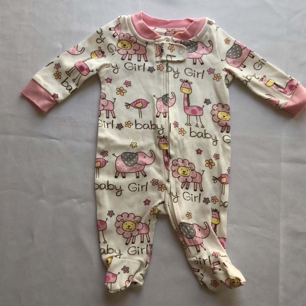 NWOT Newborn footie pajamas
